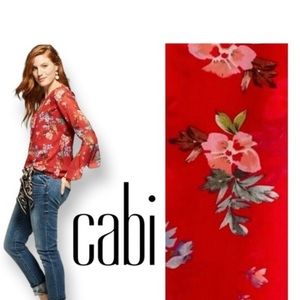 Cabi Devoted Floral Blouse